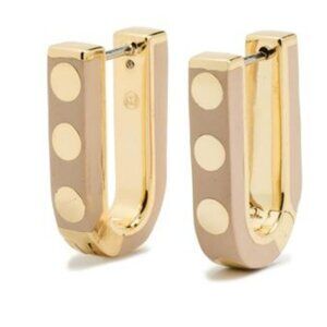 Gorjana Gold Asher Link Huggies Earrings in Stone
